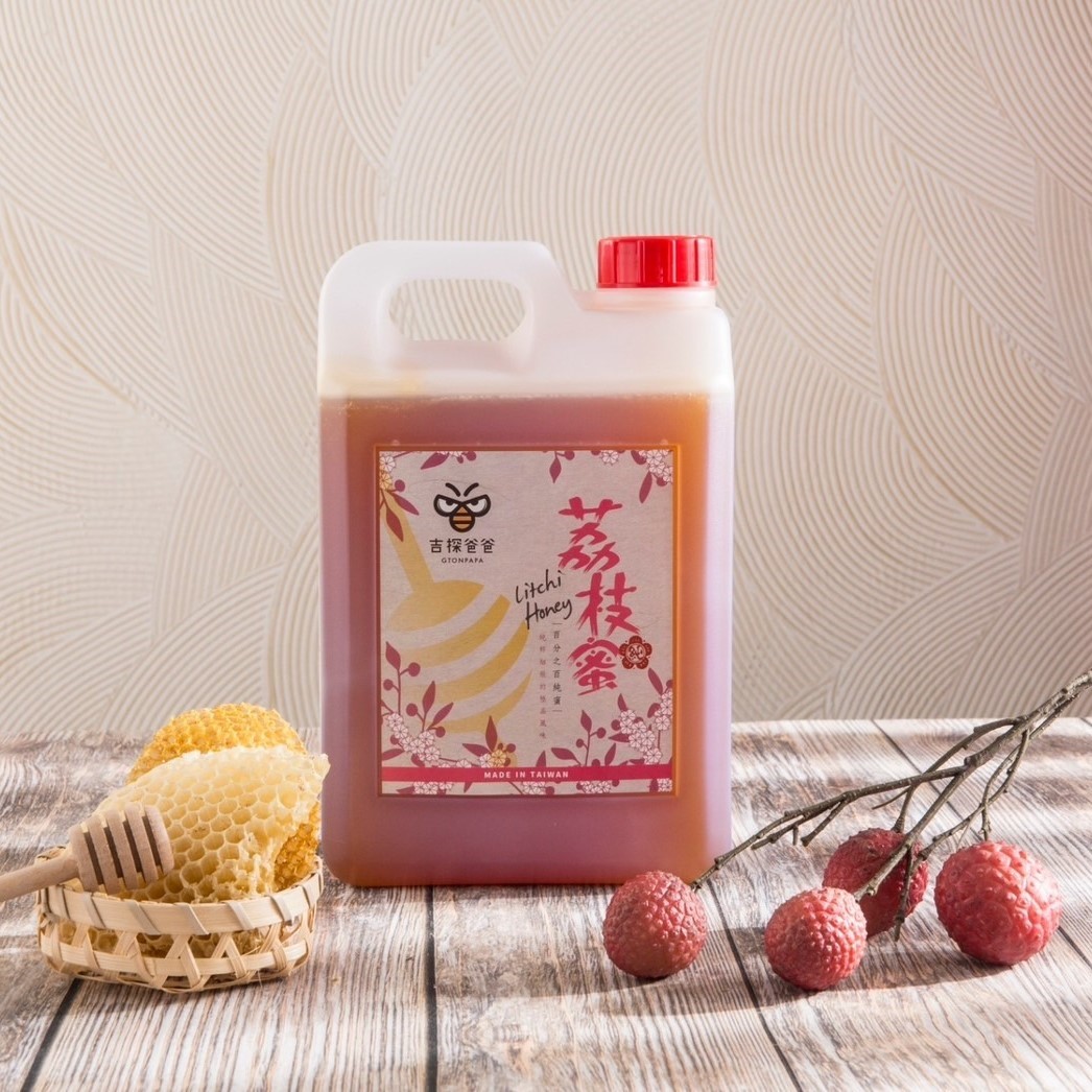 【吉探爸爸養蜂農場】 荔枝蜂蜜1800g
